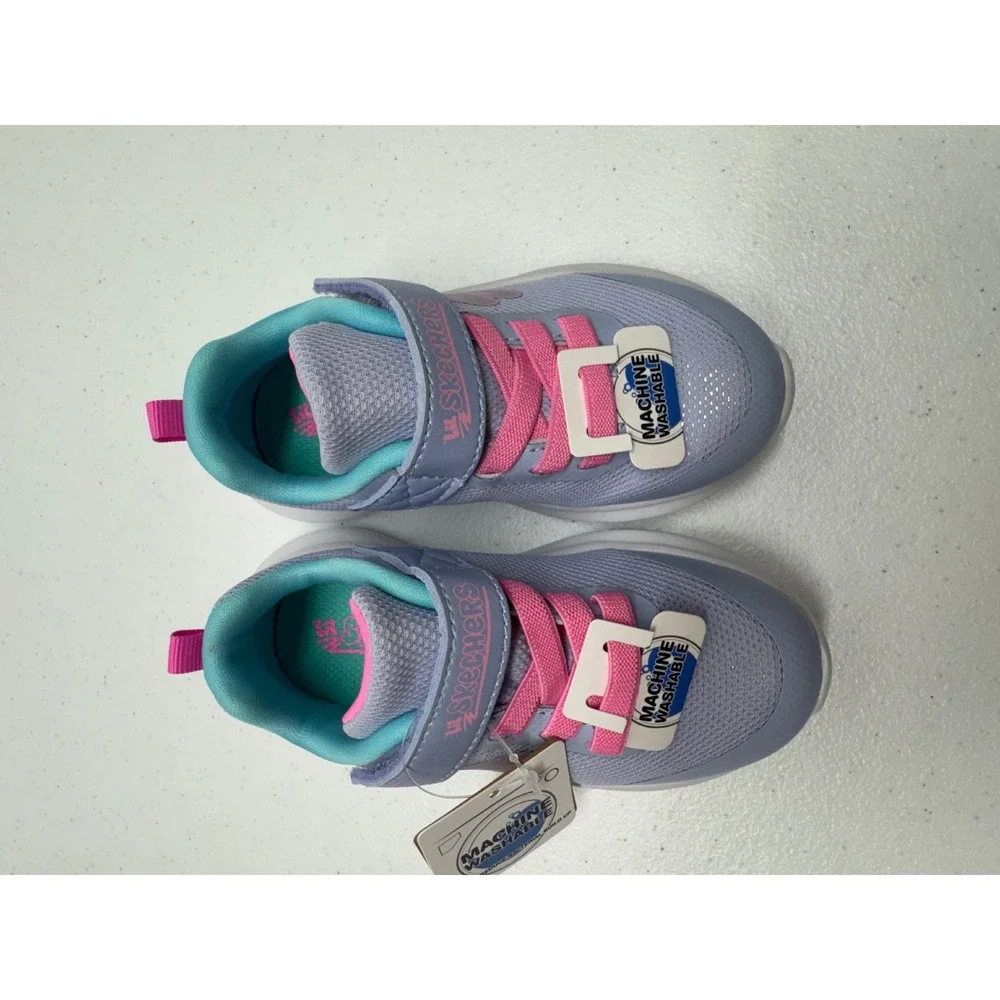 Skechers Sneakers Toddler 8 Lavender Multi Skech-Fast Playful Wishin Mesh Strap